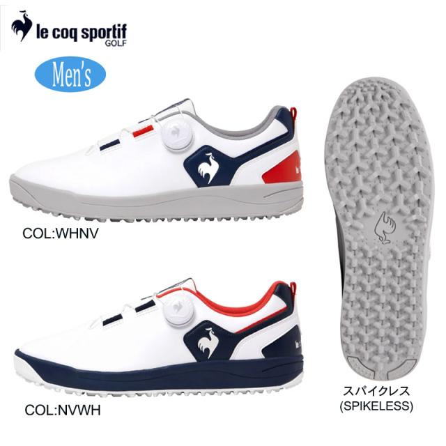 ルコックゴルフ Le coq sportif GOLF LG6SCS01U メンズ ゴルフシューズ ブランテ スパイクレス ダイヤル 吸湿速乾 3E相当 ゴルフウェア 靴