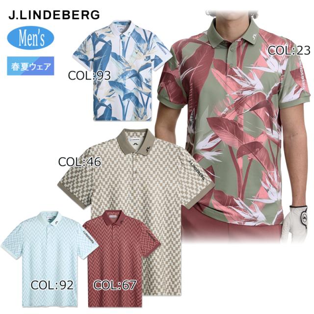 2026年春夏モデル 【ネコポス配送可能】ジェイリンドバーグ J.LINDEBERG 071-25242 メンズ ポロシャツ 半袖 ゴルフウェア スポーツウェア 春夏秋