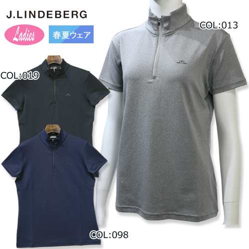 ジェイリンドバーグ J.LINDEBERG 082-26341 レディース 半袖シャツ ...