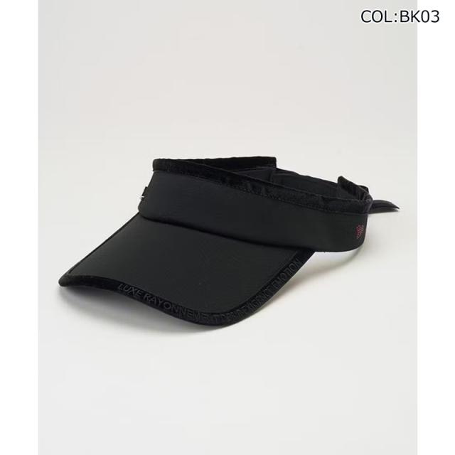 ランバン LANVIN SPORT VLW0333A4 レディース 天鵞絨シュロの葉UVバイザー バイザー 冬小物