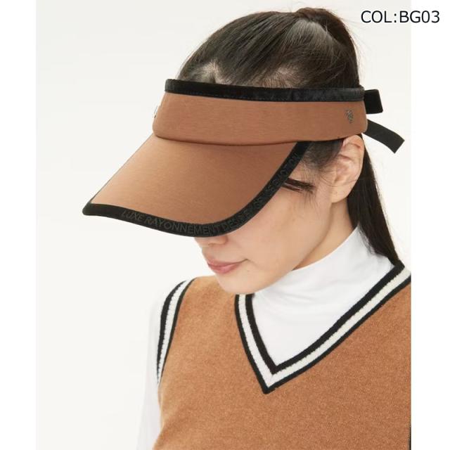 ランバン LANVIN SPORT VLW0333A4 レディース 天鵞絨シュロの葉UVバイザー バイザー 冬小物
