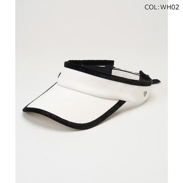 ランバン LANVIN SPORT VLW0333A4 レディース 天鵞絨シュロの葉UVバイザー バイザー 冬小物