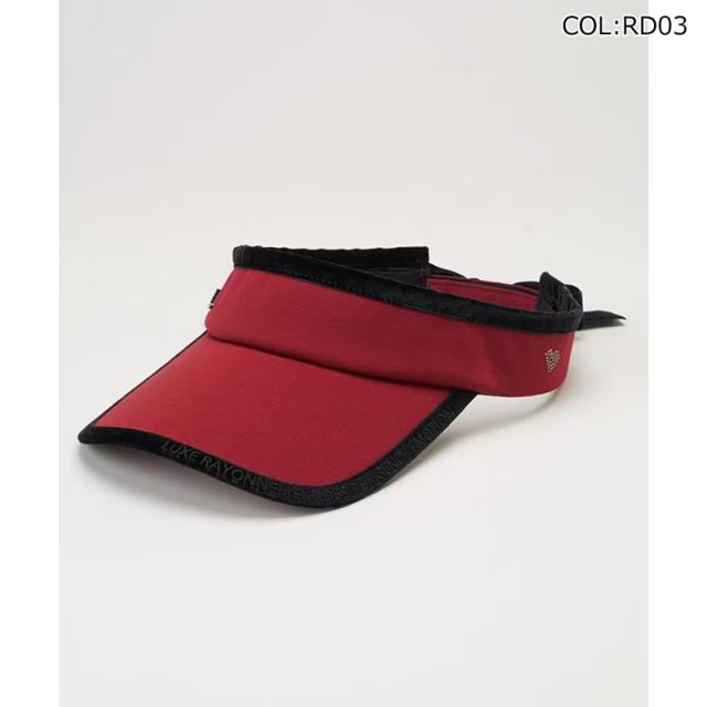 ランバン LANVIN SPORT VLW0333A4 レディース 天鵞絨シュロの葉UVバイザー バイザー 冬小物
