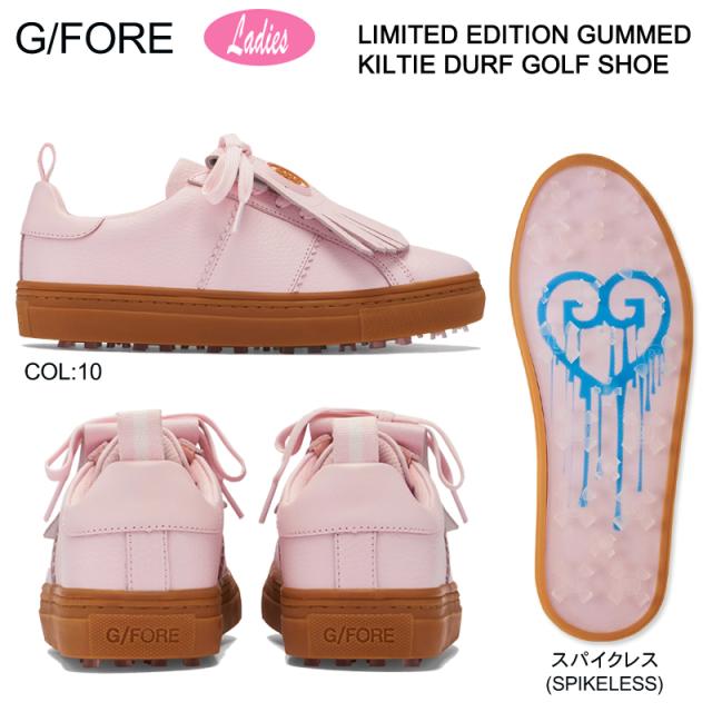 G/FORE GFORE ジーフォア 073424858 G4LF22EF60 レディース ゴルフシューズ スパイクレス 紐靴 WOMENS LIMITED EDITION GUMMED KILTIE DURF GOLF SHOE