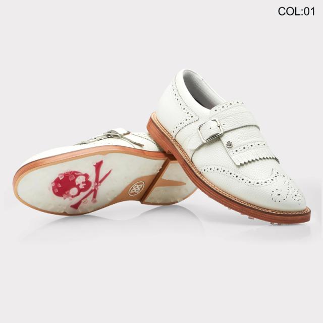 G/FORE GFORE ジーフォア 073424803 G4MF22EF51 メンズ ゴルフシューズ スパイクレス 牛革 MENS MONK STRAP GALLIVANTER SPIKELESS_2