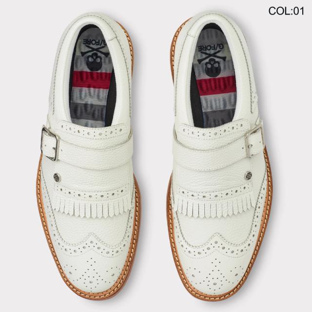 G/FORE GFORE ジーフォア 073424803 G4MF22EF51 メンズ ゴルフシューズ スパイクレス 牛革 MENS MONK STRAP GALLIVANTER SPIKELESS_3