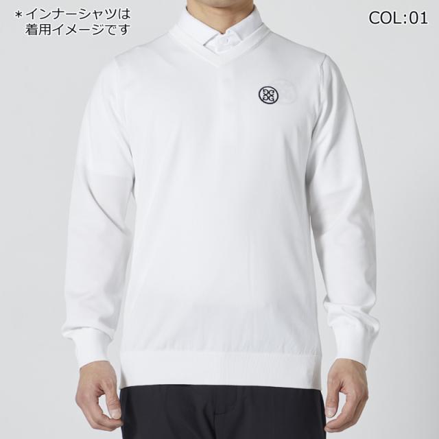 G/FORE (GFORE) ジーフォア 073212703 メンズ 長袖セーター タイトフィット 撥水 ストレッチ ゴルフウェア スポーツウェア 春夏秋冬 通年_1