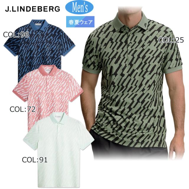 2026年春夏モデル 【ネコポス配送可能】ジェイリンドバーグ J.LINDEBERG 071-25242 メンズ ポロシャツ 半袖 ゴルフウェア スポーツウェア 春夏秋