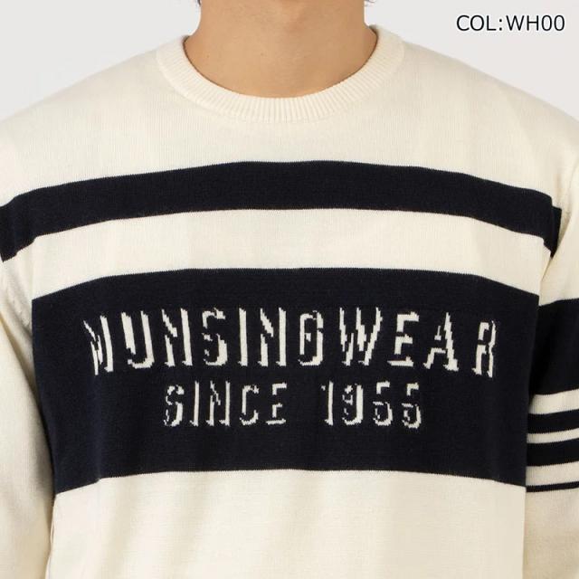 マンシングウェア Munsingwear MG4FST24M メンズ ニットセーター 防風裏地付き 手洗い可 ゴルフウェア スポーツウェア 秋冬_12