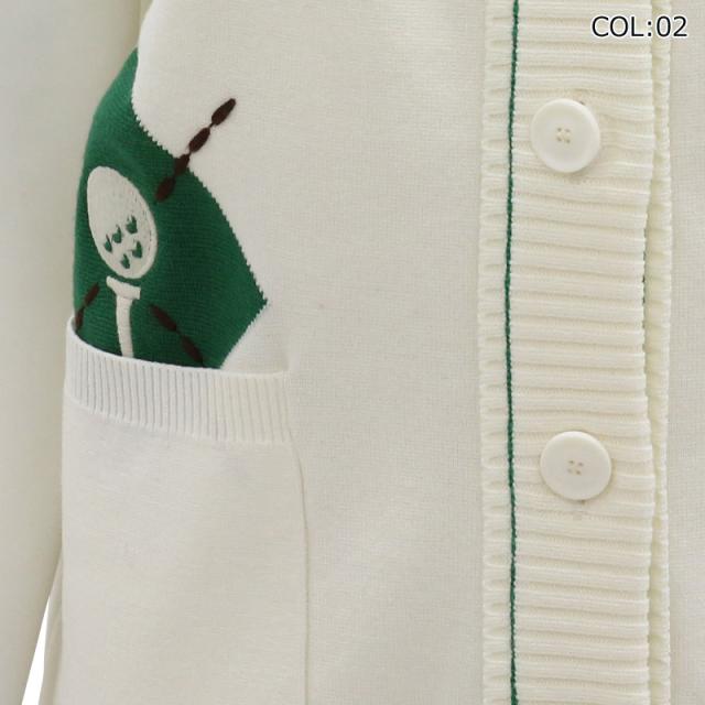 WAAC ワック 072334753 レディース ベスト ジレ 刺繍ベスト ゴルフ