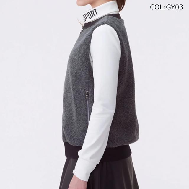 ランバン LANVIN VG5FVE72L レディース ベスト 中綿 アウターベスト 蓄熱保温 フェイクファー ゴルフウェア スポーツウェア 秋冬_2