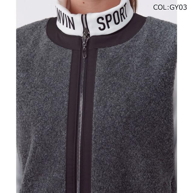 ランバン LANVIN VG5FVE72L レディース ベスト 中綿 アウターベスト 蓄熱保温 フェイクファー ゴルフウェア スポーツウェア 秋冬_4