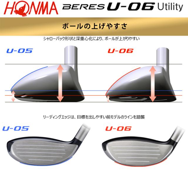 本間ゴルフ(ホンマ/HONMA) ベレス U-06 ユーティリティー 右用 アーマック X 47 4Star★★★★ カーボンシャフト_2