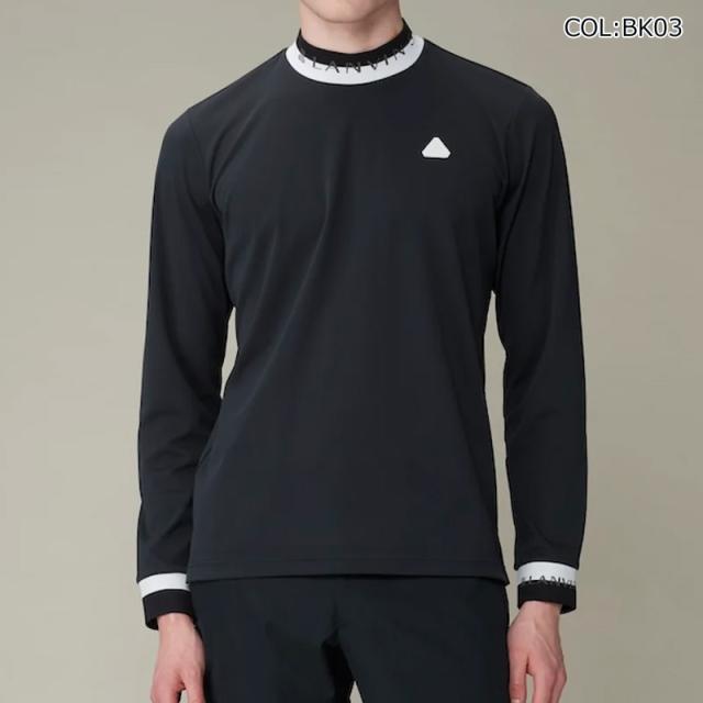 ランバン LANVIN VG4FLS22M メンズ モックネック 長袖シャツ 吸汗 UVカット ゴルフウェア スポーツウェア 秋冬春_9
