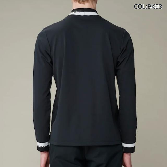 ランバン LANVIN VG4FLS22M メンズ モックネック 長袖シャツ 吸汗 UVカット ゴルフウェア スポーツウェア 秋冬春_11