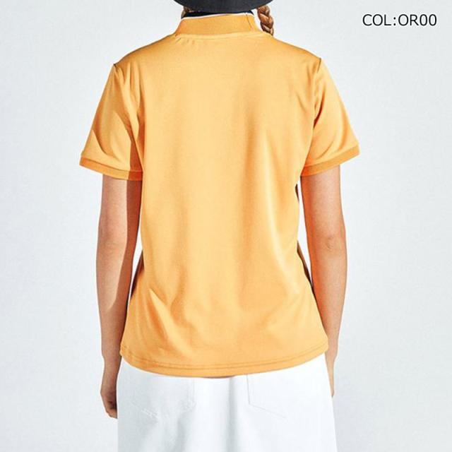 【ネコポス送りとどける能力のある】マンシングウェア Munsingwear MG5SHS56L レディース 半袖 モックネックシャツ UVはね除ける クーリング 伸ばすこと ゴルフ御召しもの 運動競技御召しもの 春夏