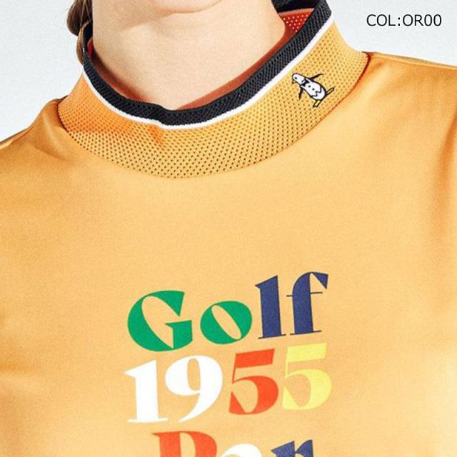 【ネコポス送りとどける能力のある】マンシングウェア Munsingwear MG5SHS56L レディース 半袖 モックネックシャツ UVはね除ける クーリング 伸ばすこと ゴルフ御召しもの 運動競技御召しもの 春夏