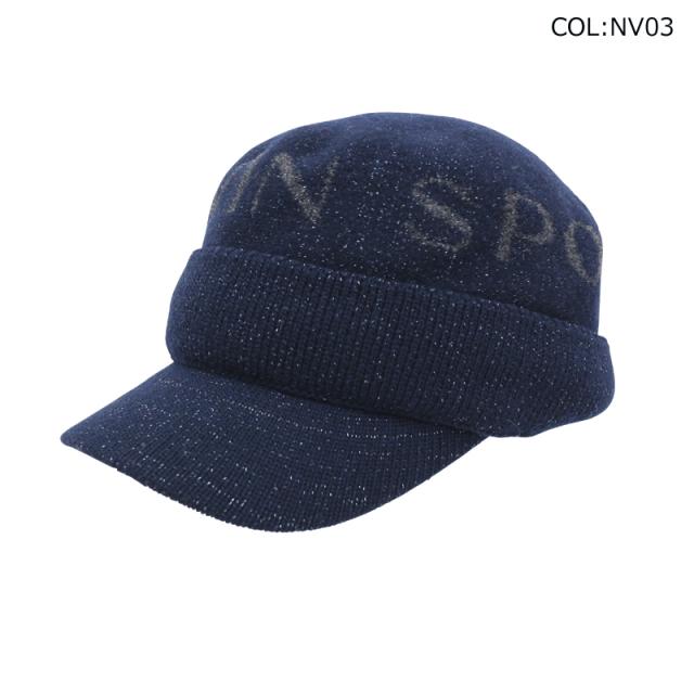 ランバン スポール LANVIN SPORT VLW0337A8 レディース ニット キャップ ゴルフウェア スポーツウェア 秋冬 冬小物_1