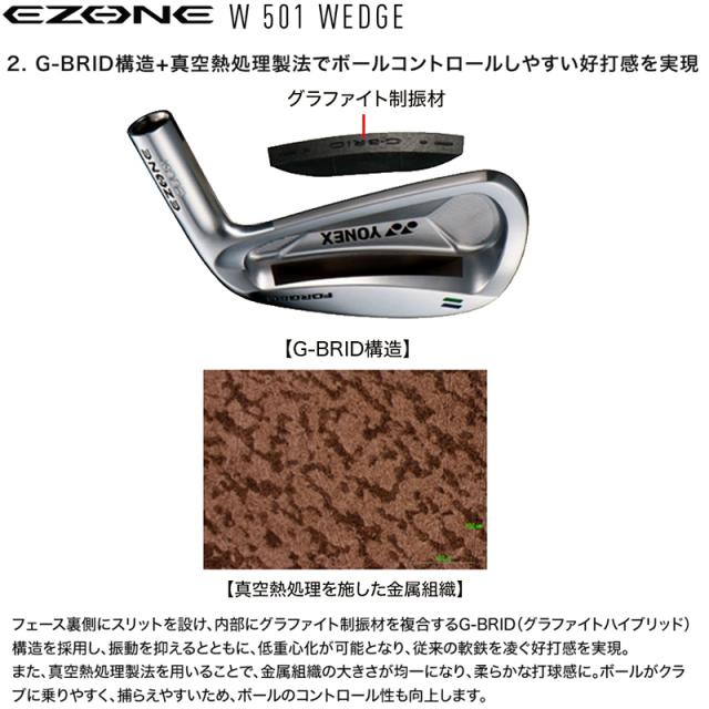 ヨネックス (YONEX) イーゾーン(EZONE) W501 ウェッジ 右用 N.S.PRO MODUS3 WEDGE115 スチールシャフト W-501