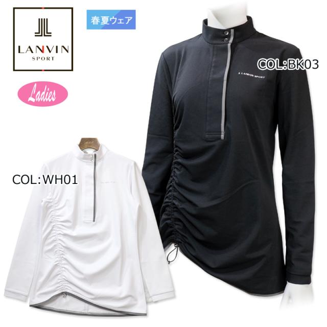 ランバン LANVIN VLV1043S2 レディース 長袖シャツ スポール 吸汗速乾 UV ゴルフウェア スポーツウェア 春夏秋の通販は