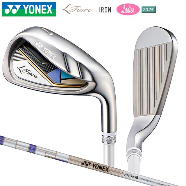 ヨネックス (YONEX) 2025 フィオーレ (Fiore) レディース アイアン 5本組(＃7-9.PW.SW)L 右用 FR08 カーボンシャフト