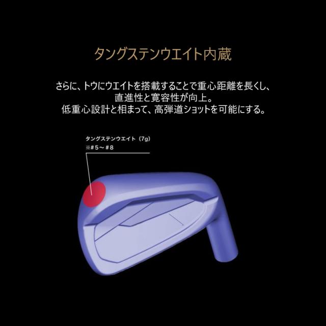 本間ゴルフ(ホンマ/HONMA) ツアーワールド TW-Vx アイアン 5本組(#6-9.PW) N.S.PRO MODUS3 TOUR 105 スチールシャフト 2025年モデル_7