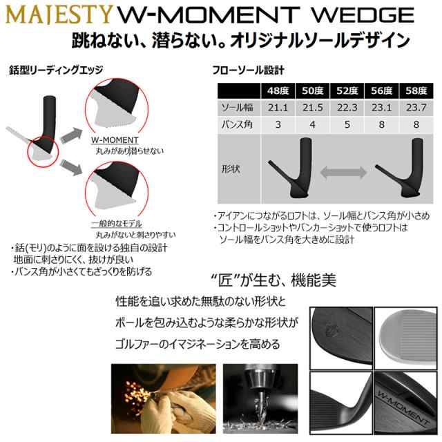 訳あり/展示品】マジェスティ(MAJESTY) W-MOMENT WEDGE (ダブリュー