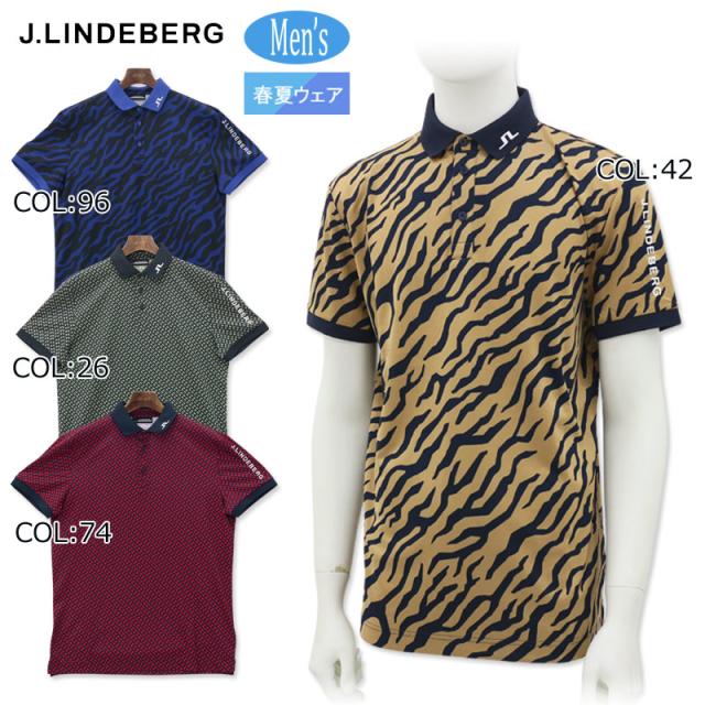 2025年春夏モデル ジェイリンドバーグ J.LINDEBERG 071-23241 メンズ ポロシャツ ゴルフウェア スポーツウェア 春夏