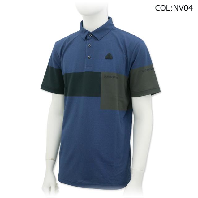 ランバン スポール LANVIN SPORT VMX157205 メンズ シャツ 半袖 吸汗速乾 UV ゴルフウェア スポーツウェア 春夏 ランバン スポール LANVIN SPORT VMX157205 メンズ シャツ 半袖 吸汗速