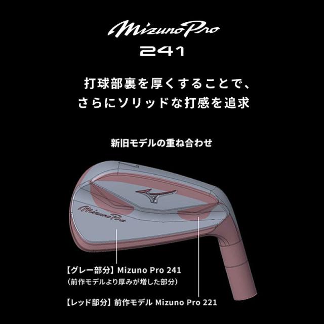 ミズノ (MIZUNO) Mizuno Pro 241 + 245 コンボアイアン 6本組 (#5-#6/