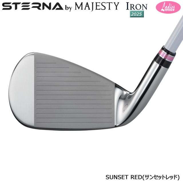マジェスティ ゴルフ(MAJESTY GOLF) 2025 スターナ (STERNA) レディース アイアン 右用 7本組(#6-9.PW.AW.SW) FRY FAR STERNA BY MAJESTY カーボンシャフト