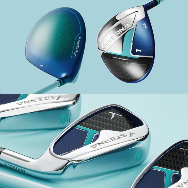 マジェスティ ゴルフ(MAJESTY GOLF) 2025 スターナ (STERNA) レディース アイアン 右用 7本組(#6-9.PW.AW.SW) FRY FAR STERNA BY MAJESTY カーボンシャフト