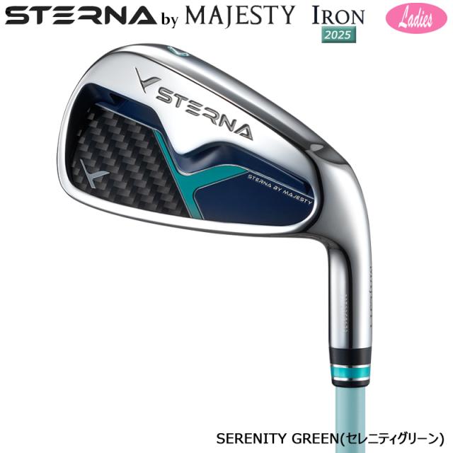 マジェスティ ゴルフ(MAJESTY GOLF) 2025 スターナ (STERNA) レディース アイアン 右用 7本組(#6-9.PW.AW.SW) FRY FAR STERNA BY MAJESTY カーボンシャフト