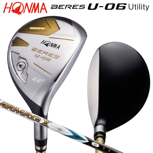 本間ゴルフ (ホンマ/HONMA) BERES ベレス U-06 ユーティリティ  右用 アーマック X 43 3Star★★★ カーボンシャフト BERESグリップ