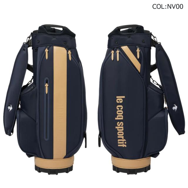 ルコック ゴルフ(le coq sportif GOLF) LG5FCB00M 9.5型(4.1kg) 47インチ対応 大口径 トラベルカバー一体型 ナイロン キャディバッグ ゴルフバッグ