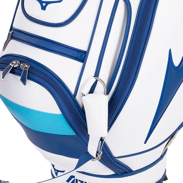 ミズノ(MIZUNO) 5LJC2221 10.5型(5.8kg) ツアースタッフ (Tour Staf) キャディバッグ (ホワイト×ブルー)