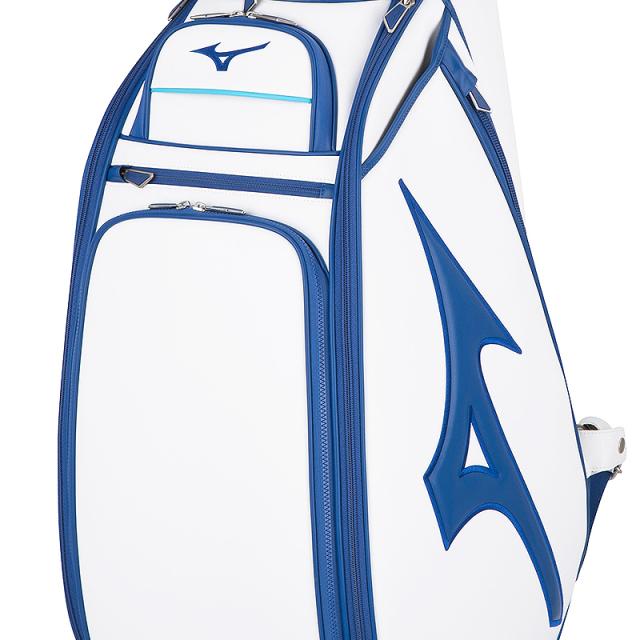 ミズノ(MIZUNO) 5LJC2221 10.5型(5.8kg) ツアースタッフ (Tour Staf) キャディバッグ (ホワイト×ブルー)