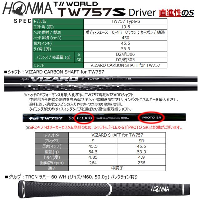 本間ゴルフ (ホンマ/HONMA) ツアーワールド (T//WORLD) 2022 TW757