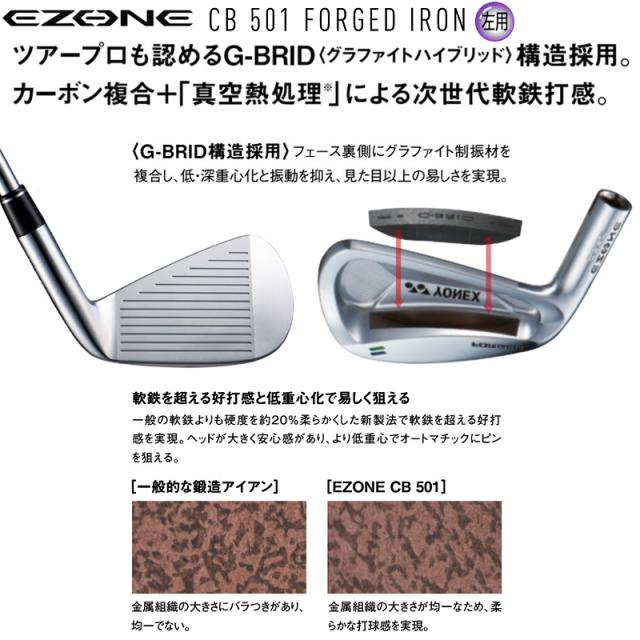 ヨネックス EZONE CB501 FORGED アイアン 5-PW 6本セット 左利き