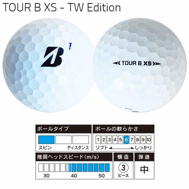 ブリヂストン ゴルフ Tour B Xs タイガーウッズ エディション 3ピース ウレタンカバー ゴルフボール 1ダース 12球入 Tiger Woods Edの通販はau Pay マーケット ファーストステージ