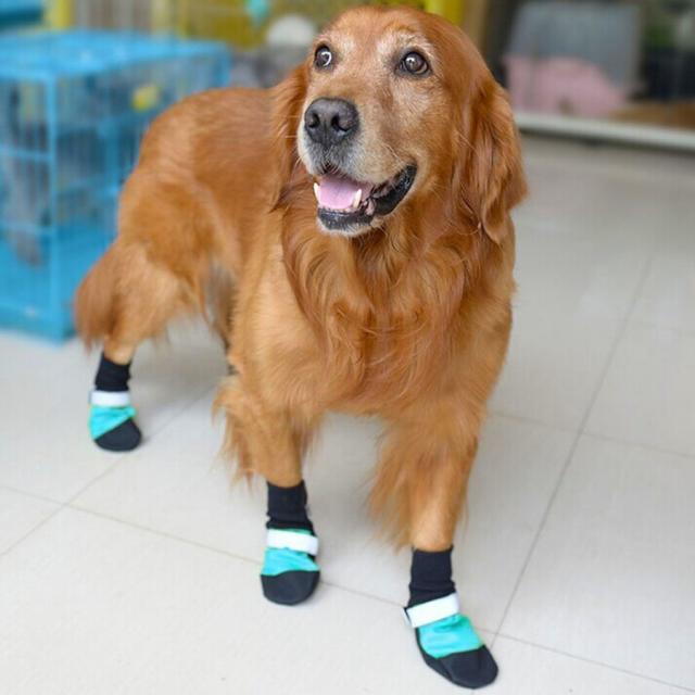 ドッグブーツ 雨の日のお散歩に 防雪 防水 犬用靴 雨靴 レインブーツ 4足セットの通販はau Pay マーケット Bayt