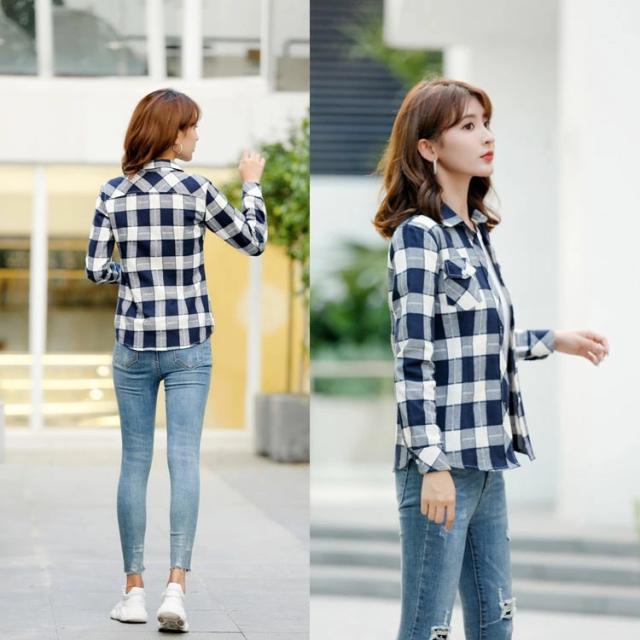 チェック ルーズ ネルシャツ 長袖 韓国 秋冬 ストリート hr6161 楽天市場】【1点20%OFF2点30%OFF】 チェックシャツ レディース