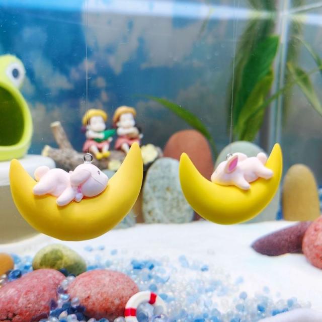アクアリウム 水槽飾り 装飾 うさぎ イヌ クマ サイズ：約5cm