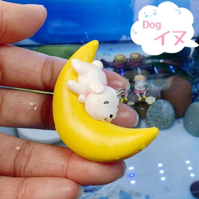 アクアリウム 水槽飾り 装飾 うさぎ イヌ クマ サイズ：約5cm