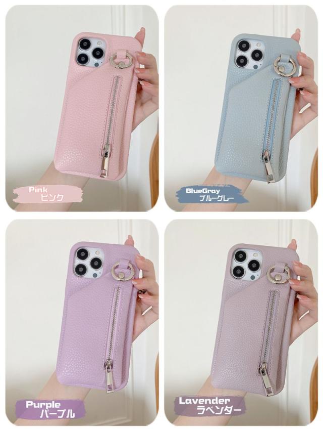 unicase iPhone14/13 ケース 小物ポーチ付き 在庫一掃セール iphone14 ケース 14pro iPhone 13 13mini 13pro