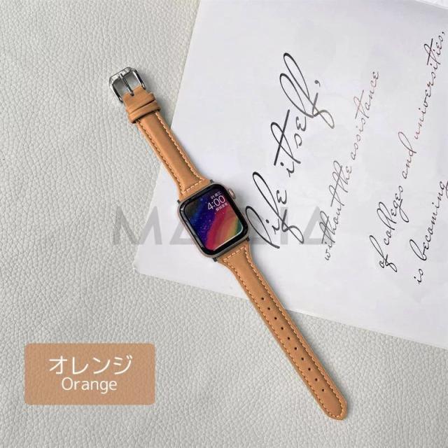 アップルウォッチ7 ベルト　別注スティングレイ　サーモンピンク アップルウォッチ7 ベルト 別注スティングレイ サーモンピンク