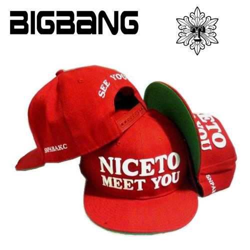 Bigbang Sol テヤン 着用 Niceto Meet You 刺繍キャップ Cap 帽子