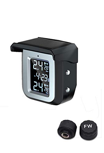 バイク タイヤ空気圧センサー  バイク タイヤ空気圧モニター タイヤ空気圧監視システム tpms (ソーラー給電式/磁気吸引)の通販は 6,631円