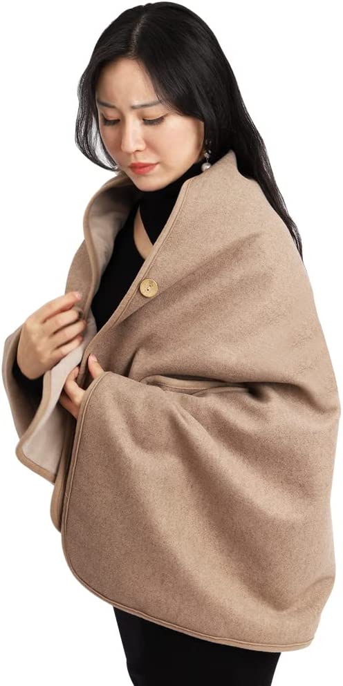 usb暖房毛布ポータブルキャンプ電気暖房ショール毛布ひざまずいて寒くて暖かい冬のホイールウォッシュを防ぐ3段階の温度制御暖かい省