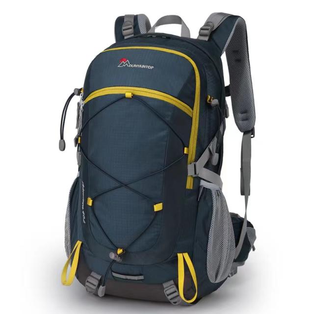 マウンテントップ（Mountaintop）バックパック 70L 防災 リュック 大容量 登山 ザック キャンプ ハイキング アウトドア 旅行 色:A-ブルー×オレンジマウンテントップ(Mountaintop) バックパ